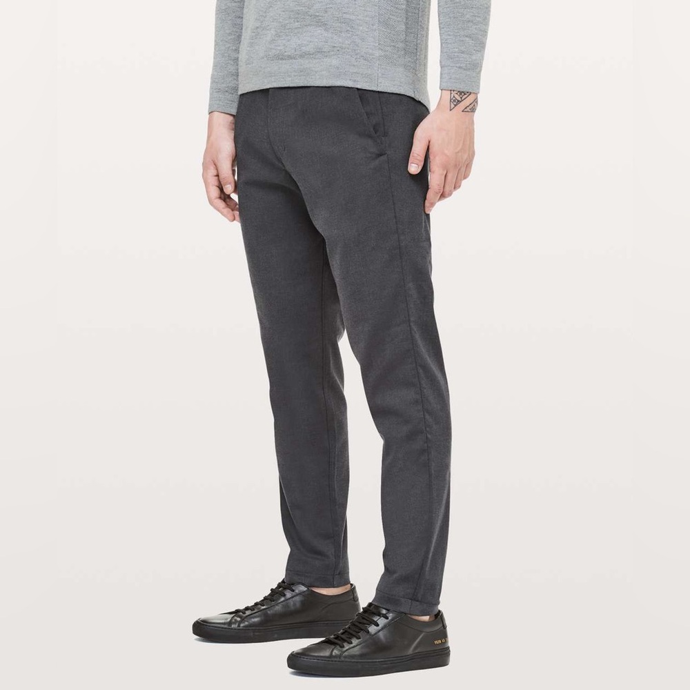 LULULEMON ABC WOOL SLIM FIT PANTS | HEATHER GREY | 28x32 | LIKE NEW!